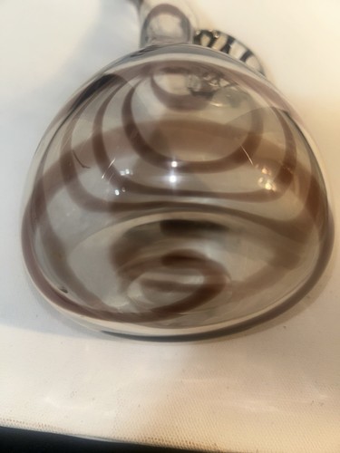 Hand Blown Murano Amethyst SWIRL EWER PITCHER~APPLIED HANDLE~10” - Picture 7 of 8