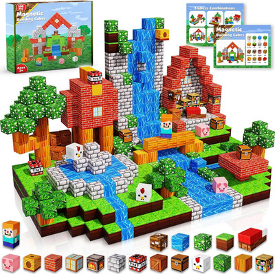 Magnetic Blocks |100PCS Magnetic Building Cube Game, Constructions Toys for Boys