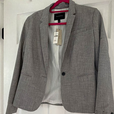 Banana Republic Women s Gray One-Button Lined...