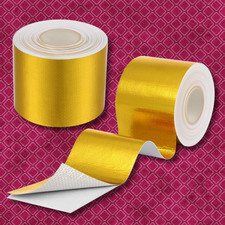 2" 33FT Gold Intake Heat Reflective Tape Wrap Self Adhesive High Temperature