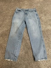 We The Free People Women's Jeans Light Wash Straight Leg Size 32 High Rise