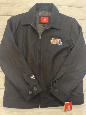 Super Bowl XLI Jacket Mens Medium Black NFL Football Wool Zip Coat GIII