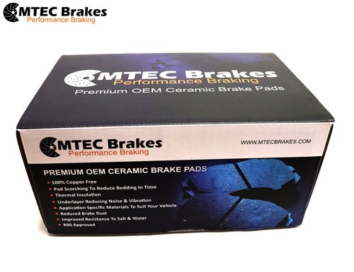 Ford Fiesta ST180 ST200 2012- Drilled Grooved Front Rear Brake Discs MTEC Pads - Picture 8 of 8