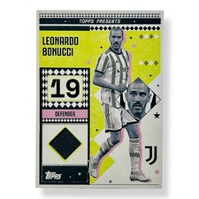 Leonardo Bonucci Match-Worn Patch Topps Juventus Team Set 2024/25 No Auto PSA