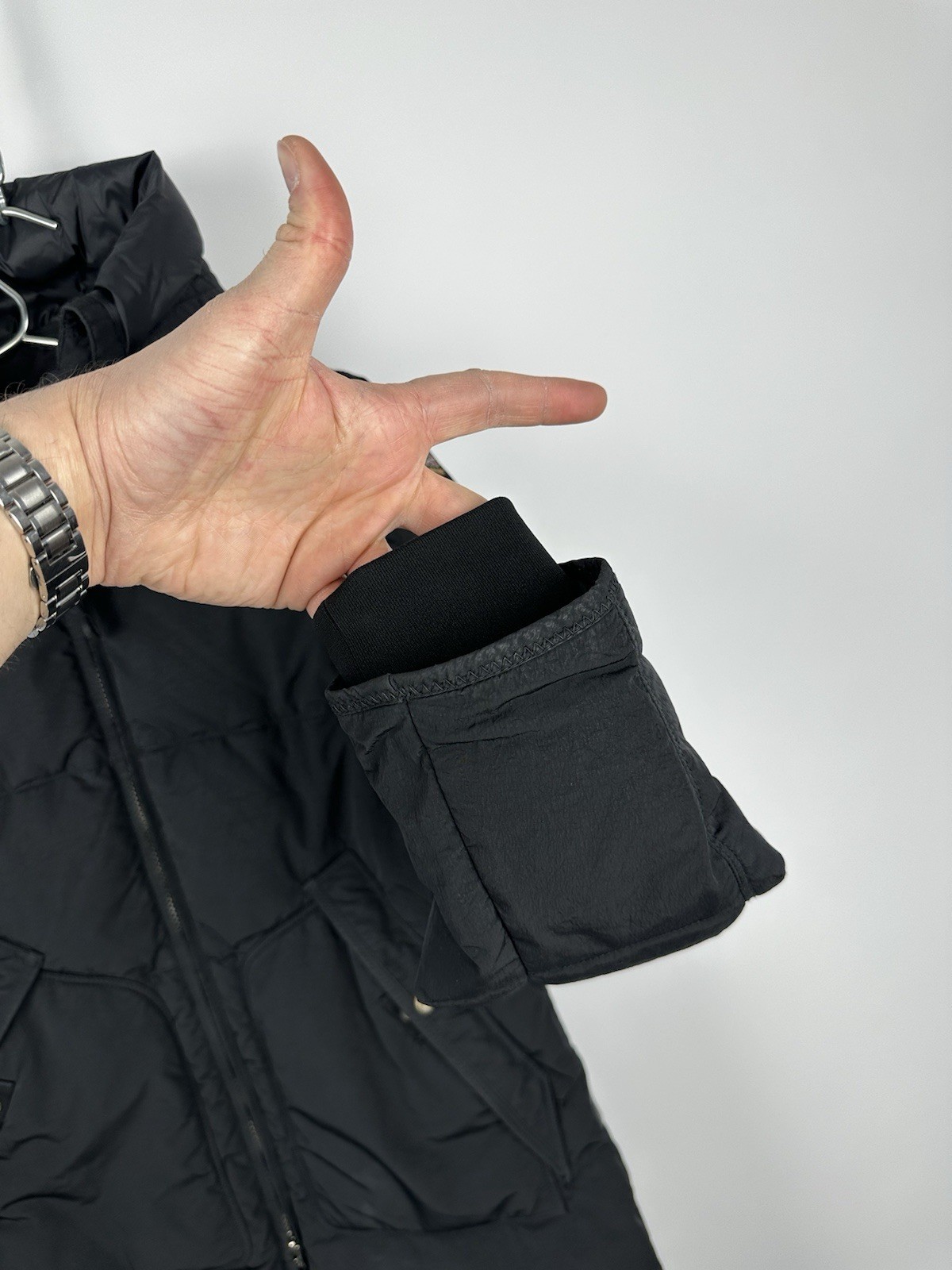 Parajumpers Long Bear Womens Black Down Parka Puffer Jacket Coat Long Size S image 10
