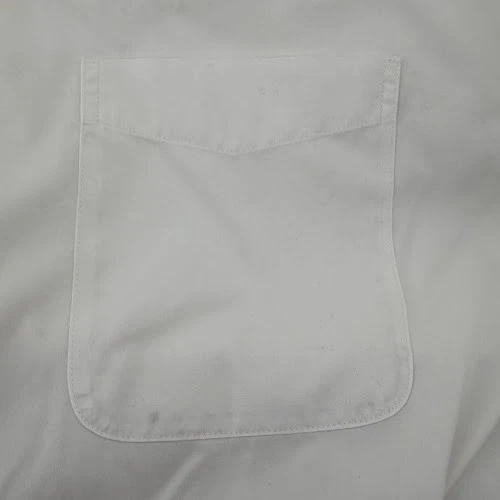 Camisa con botones Roundtree and Yorke Gold Label para hombre grande 18 1/2 36 blanca Foto 4 de 4