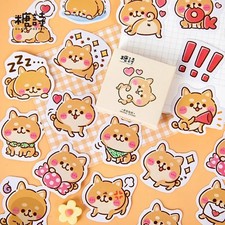45pcs Kawaii Cat Dog Daily Life Mini Paper Stickers Set Scrapbooking Journal