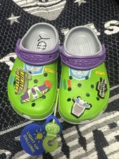 Crocs Kids Size J2 Buzz Lightyear Toy Story Shoes 