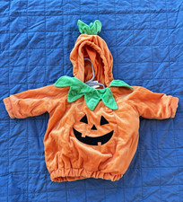 Target Hooded Pumpkin Costume 0-6 Months Orange/Green/Black