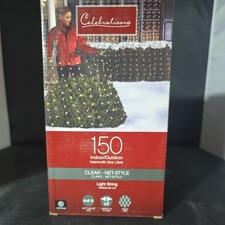 Celebrations 9866344, 150 Indoor/Outdoor clear Net Style Lights