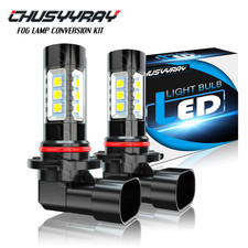 For Dodge RAM 1500 2500 3500 2009-2012 2x H10 LED Fog Lights Bulb 6000K Combo