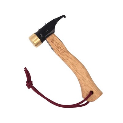 ELLISSE Forged Peg Hammer Short Brass Head Black Camping Hammer Japan