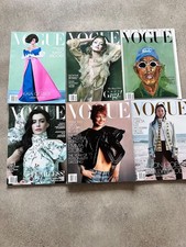 Lot of 6 2024-25 Vogue Fashion Magazines