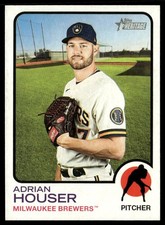 2022 Topps Heritage Adrian Houser Milwaukee Brewers #219