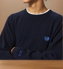 Uniqlo Kaws Navy Crewneck Sweatshirt Pullover Sweater Japan Size XL US Size L