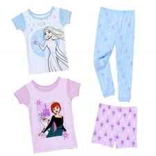 New DISNEY Toddler Girls Frozen II Anna  Elsa 4-Piece Cotton Pajama Set 4T,5T