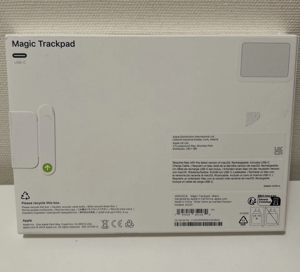 APPLE Magic Trackpad Trackpad, Schwarz - Bild 2 von 2