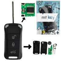 Funk SchlüSsel 434MHZ ID46 3 Tasten FüR Porsche Cayenne 9PA 02-10 AutoschlüSsel