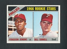 1966 Topps #254 Ferguson Jenkins (Phillies Rookie Stars) RC - Near Mint+