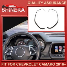 2pcs Dashboard Instrument Box Cover Trim For Chevy Camaro 2016 Carbon Fiber