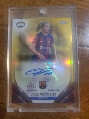 2024 Topps Chrome Autograph Alexia Putellas  Gold /50 Rare. 