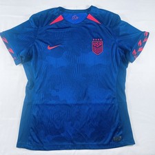 Nike Royal Jersey Womens XL Extra Large Blue Slim Fit USWNT 2023 Away Replica