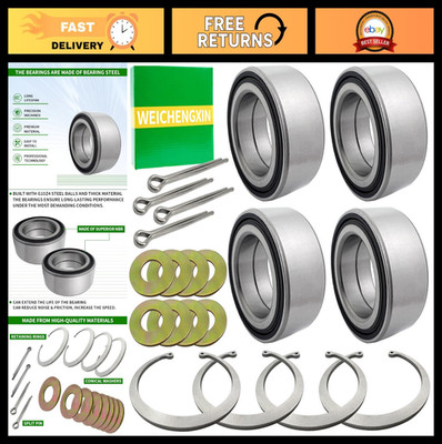 4PCS Heavy Duty Wheel Bearings Kit for Polaris ATV UTV RZR Sportsman 2009-2022