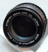 SMC Pentax A 50mm 1:1.4 Manual Focus Lens K Mount