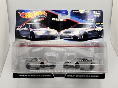 Hot Wheels Premium 2er Pack Nissan Skyline GT-R (BNR32 BNR34) Nismo GTR R32 R34