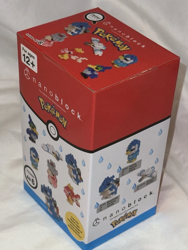 Nanoblock NAN22457S (2022) Pokemon Water Type 6 Pcs - NEW IN BOX - SEALED JAPAN - Image 4 of 4