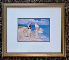 Richard Zolan Seaside Print Matted And Framed Signed