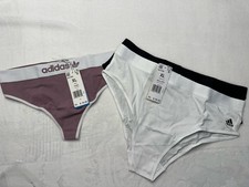 Adidas Women  s 1 Thong Underwear  2Pr Bikini Underwear 3  Size XL NWT