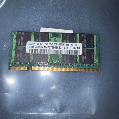 Samsung M470T5663CZ3-CE6 2GB DDR2 Laptop RAM Memory