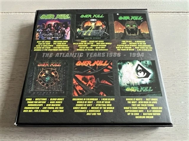 OVERKILL - THE ATLANTIC YEARS 1986- 1994 6CD BOXSET 2021       METALLICA,SLAYER - Image 2 of 4