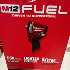 Milwaukee M12 Fuel 38in Stubby Impact Wrench 2562-20 Tool Only Milwaukee M12 Fuel 38in Stubby Impact Wrench 2562-20 Tool Only
