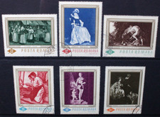 ROMANIA 1967 Art Paintings. Set of 6. Fine USED CTO. SG3450/3455.
