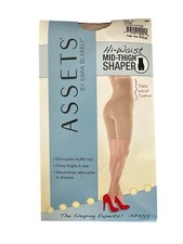 Assets by Sara Blakely High Waist Mid Thigh Shaper Size 4 Nude Women  s Spanx New