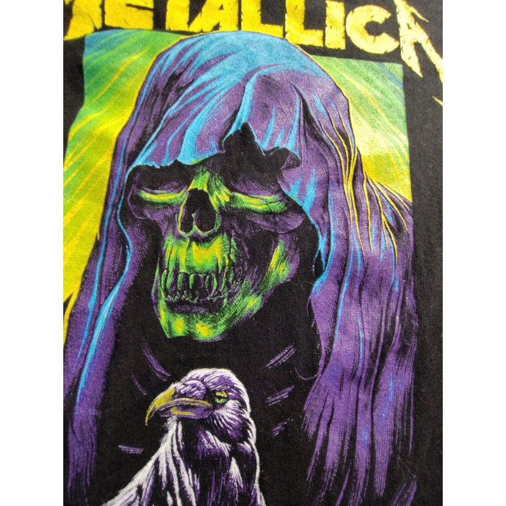 Metallica Band t Shirt XL Reaper Volt Yellow on Black