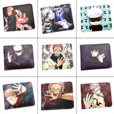 Anime Jujutsu Kaisen Wallet Bifold Cartoon Holder Card Layers Unisex Cion Purse