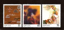 [9002] Portugal 1990, full set MNH**, 20th century paintings