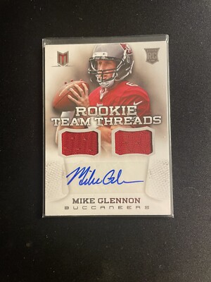 2013 Momentum Rookie Team Threads No. 11 Mike Glennon Auto #RD 27/49