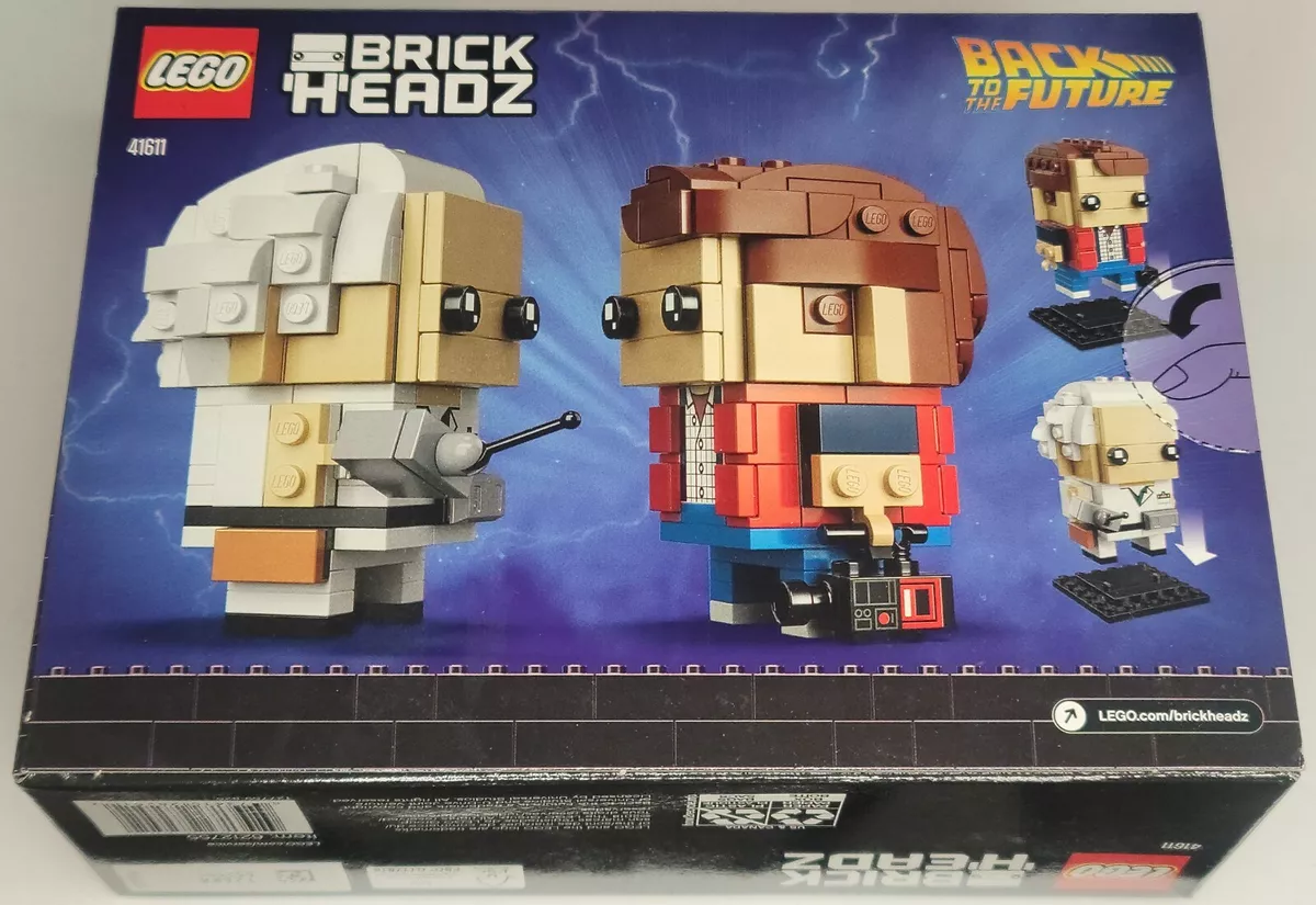 LEGO BrickHeadz 41611 pas cher, Marty McFly & Doc Brown (Retour