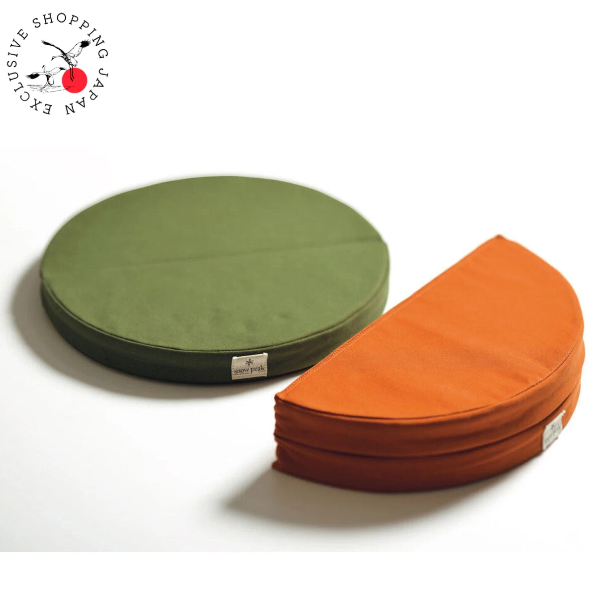 Snow Peak Folding Lounge Cushion TM 096 Orange Green Camp Outdoor Pillow New