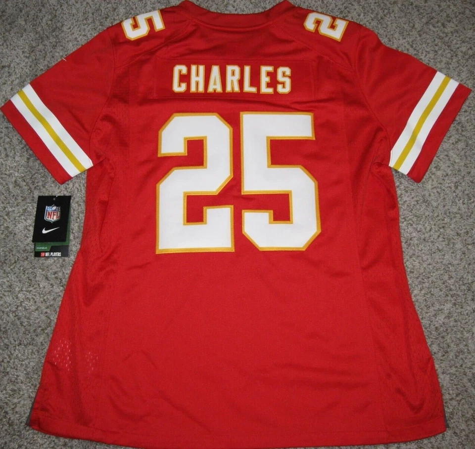 Camiseta deportiva Nike Limited roja para mujer Jamaal Charles Kansas City Chiefs Foto 2 de 4