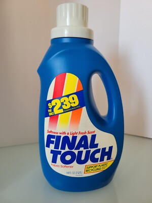 RETIRED Final Touch Fabric Softener Full 64.oz Laundry - 1992 Movie Prop (N.O.S)