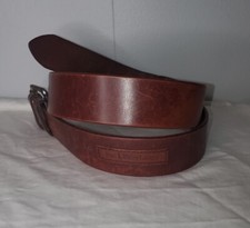 Polo Ralph Lauren Italian Leather Belt 38 Brown Distressed 405069594-213