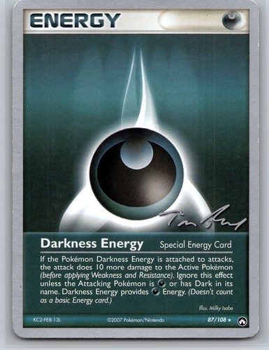 Darkness Energy 87/108 Ultra Rare Pokemon Power Keepers 2007 World Ch. Roos LP