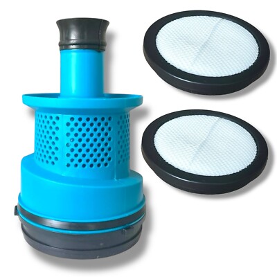Genuine INSE V770 Vacuum Replacement Strainer Cyclone +2 Filters - Light Blue
