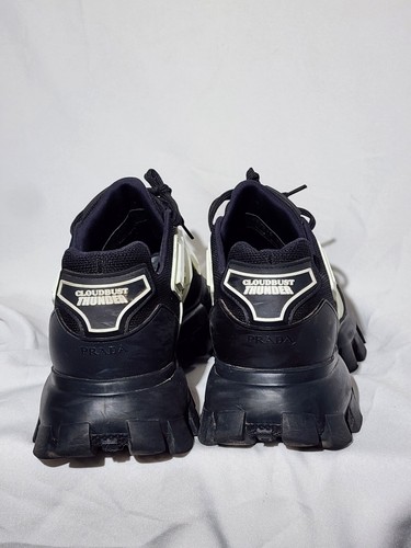 Zapatillas deportivas PRADA Cloudbust Thunder Knit/para hombre blancas y negras talla 9,5 - Imagen 4 de 12