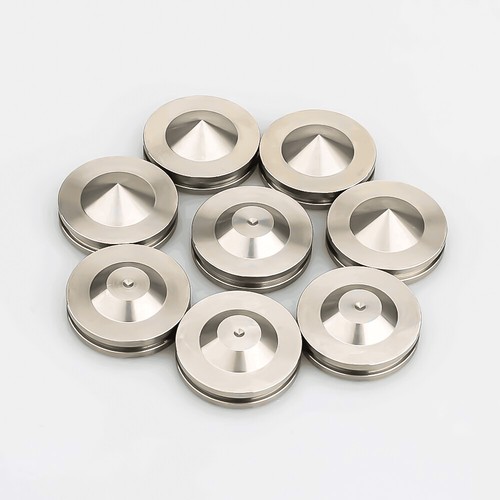 4 piezas Altavoz de audio Soporte Pies Acero Inoxidable Aislamiento de alta fidelidad Almohadilla base de picos - Imagen 6 de 12